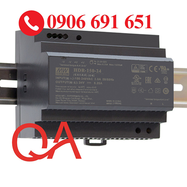 Nguồn Meanwell HDR-150-24 - LED QALED - Công Ty Trách Nhiệm Hữu Hạn Điện Tử QALED